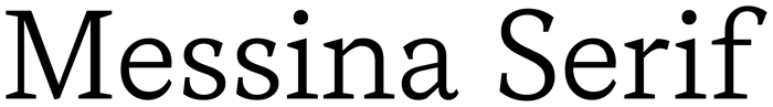 Messina Serif font preview