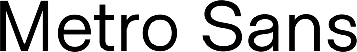 Metro Sans font preview