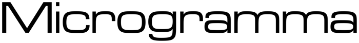 Microgramma font preview
