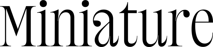 Miniature font preview