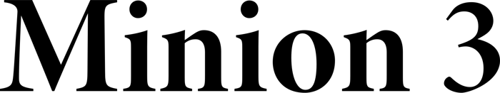 Minion 3 font preview