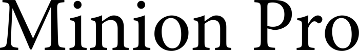 Minion Pro font preview