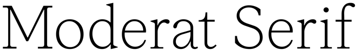Moderat Serif font preview