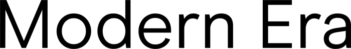 Modern Era font preview