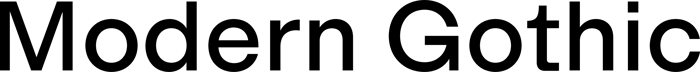 Modern Gothic font preview
