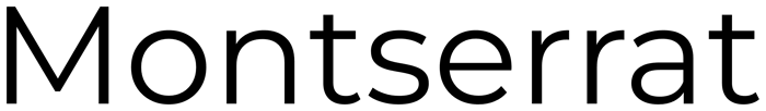 Montserrat font preview