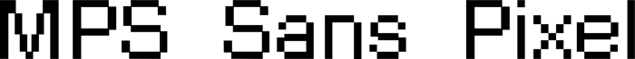MPS Sans Pixel font preview