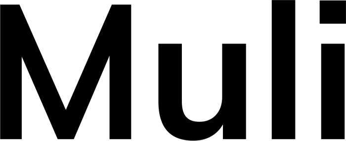 Muli font preview