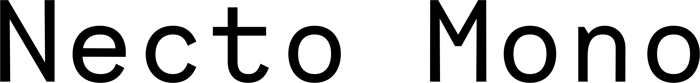 Necto Mono font preview