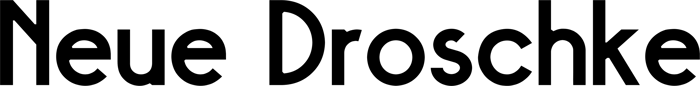 Neue Droschke font preview