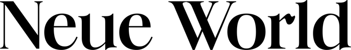 Neue World font preview