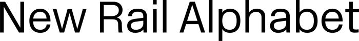 New Rail Alphabet font preview