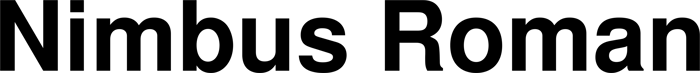 Nimbus Roman font preview