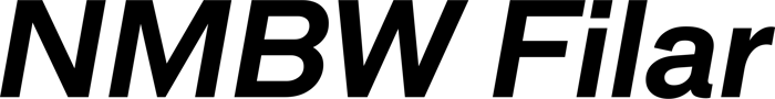 NMBW Filar font preview