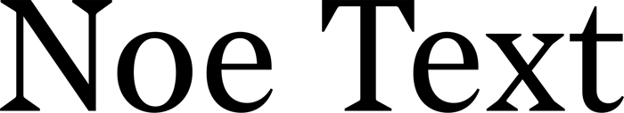 Noe Text font preview