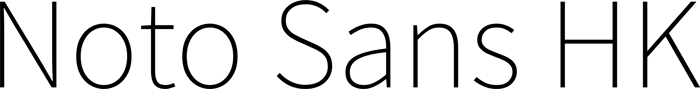 Noto Sans HK font preview