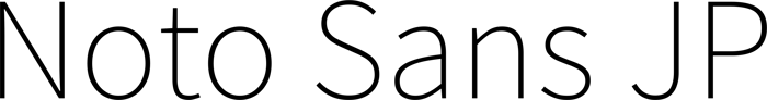 Noto Sans JP font preview