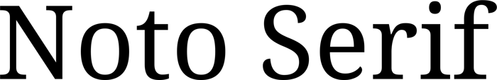 Noto Serif font preview