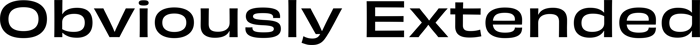 Obviously Extended font preview