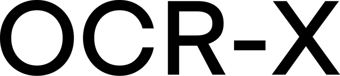 OCR-X font preview