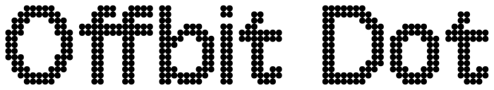 Offbit Dot font preview