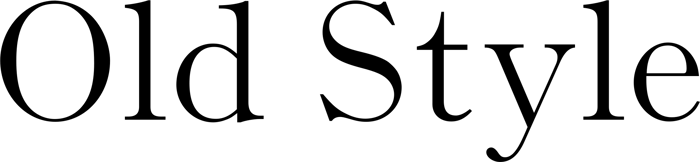 Old Style font preview