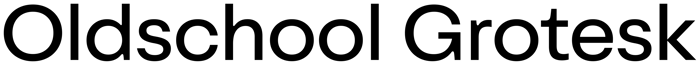 Oldschool Grotesk font preview