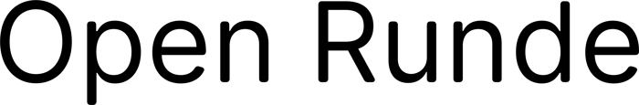 Open Runde font preview
