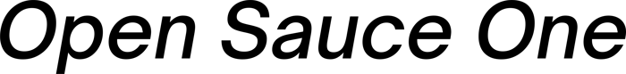 Open Sauce One font preview