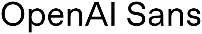 OpenAI Sans font preview