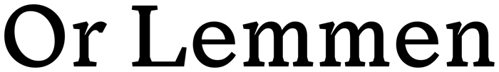 Or Lemmen font preview