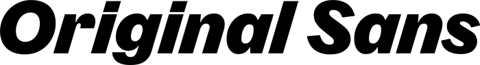 Original Sans font preview