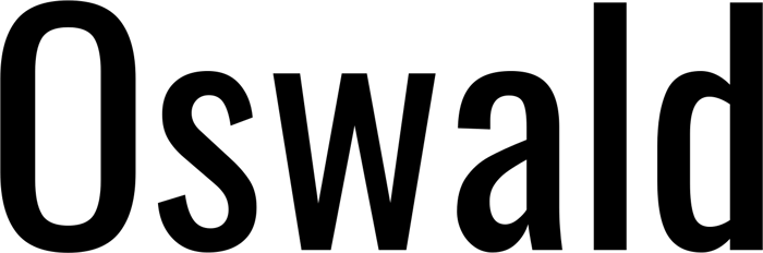 Oswald font preview