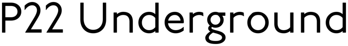 P22 Underground font preview