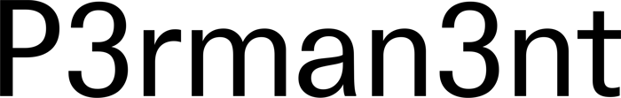 P3rman3nt font preview