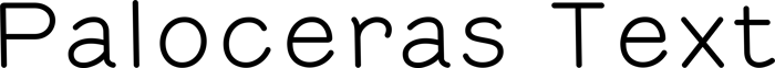 Paloceras Text font preview