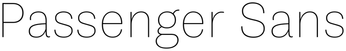 Passenger Sans font preview