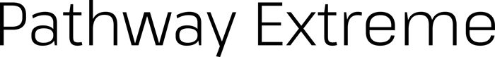 Pathway Extreme font preview