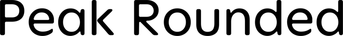 Peak Rounded font preview
