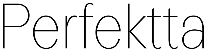 Perfektta font preview
