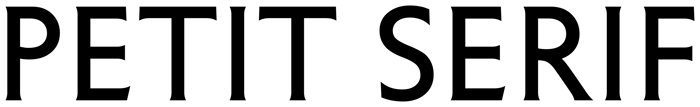 Petit Serif font preview
