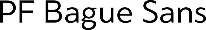 PF Bague Sans font preview
