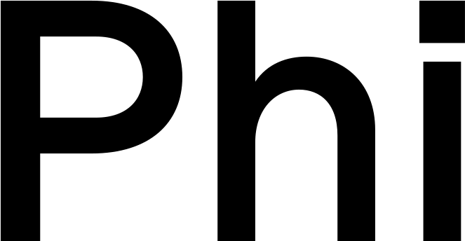 Phi font preview