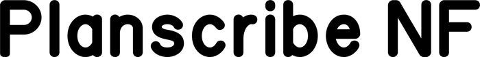Planscribe NF font preview