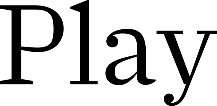 Play font preview