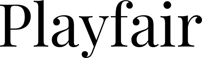 Playfair Display font preview