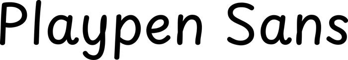 Playpen Sans font preview