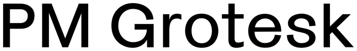 PM Grotesk font preview