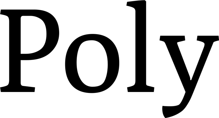 Poly font preview