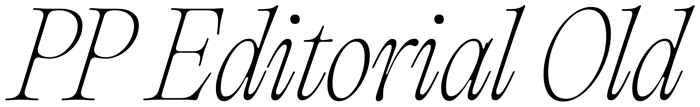 PP Editorial Old font preview